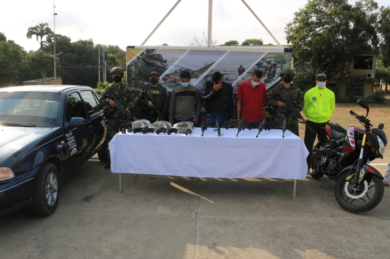 Entre los capturados está alias "Oscar", quien atacó a mineros en Sardinata con una granada.