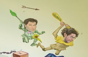 Claudia López y Manuel Cepeda. Se coronaron como los más aguerridos congresistas. No les tembló la mano para lanzar críticas en todas las direcciones.