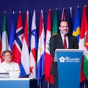 Mauricio Claver-Carone, en la clausura de la Asamblea del BID en Barranquilla