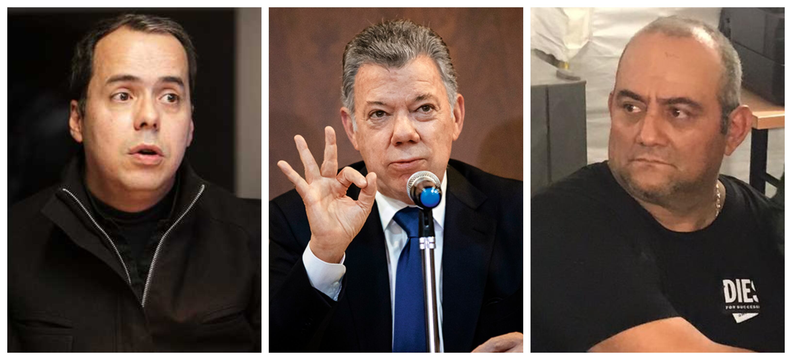JJ Rendón, Juan Manuel Santos y Otoniel