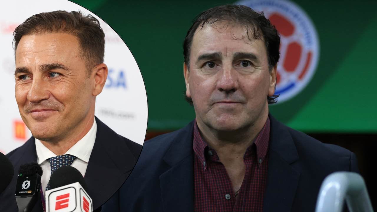 Fabio Cannavaro y Néstor Lorenzo.