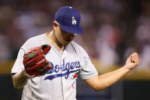 Julio Urías, pitcher de los Dodgers.