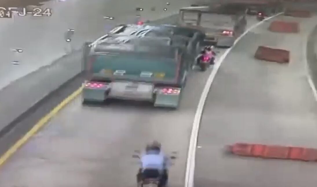 La pareja se salvó de morir tras protagonizar accidente en la Vía al Llano.