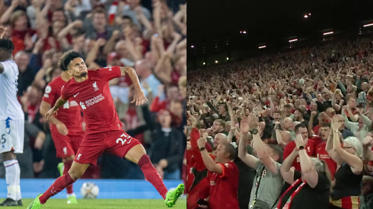 El colombiano llegó a su primer gol en esta temporada con Liverpool.