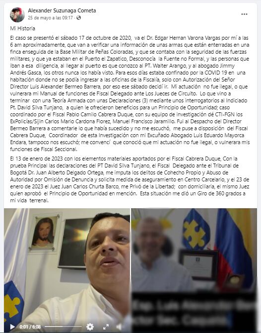 Exfiscal fue hallado muerto en un hotel luego de grabar un video donde se despedía de su familia; esto se conoce del caso