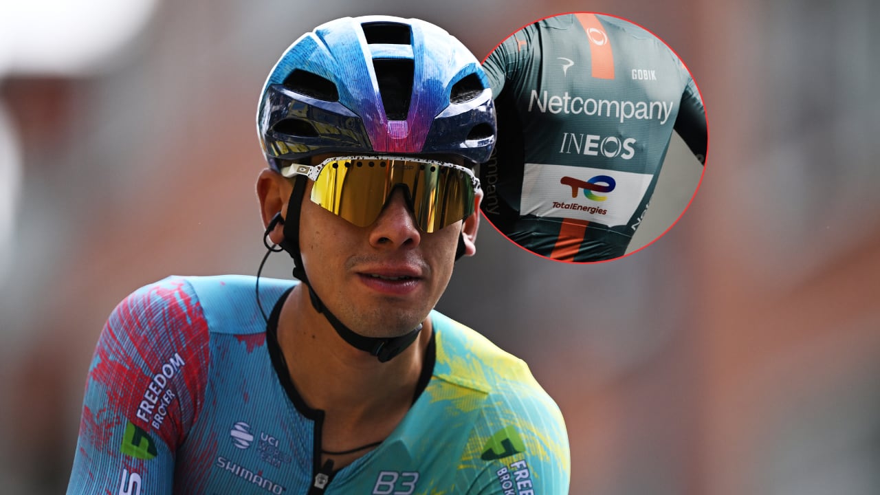 Harold Tejada, del Astana. El colombiano es relacionado al Ineos donde sería compañero de Egan Bernal