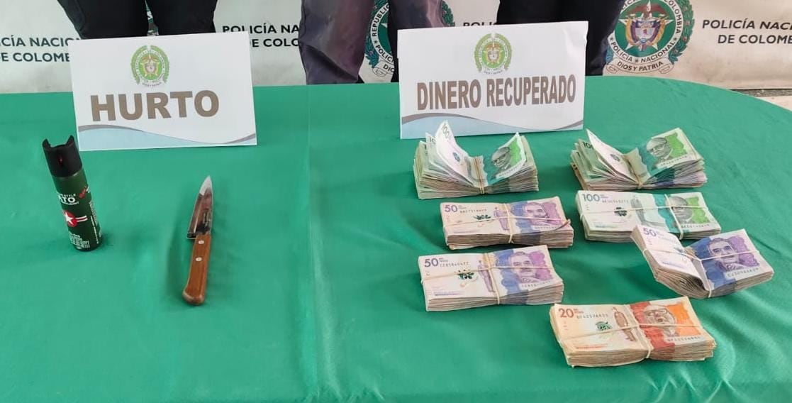 Los bienes incautados.