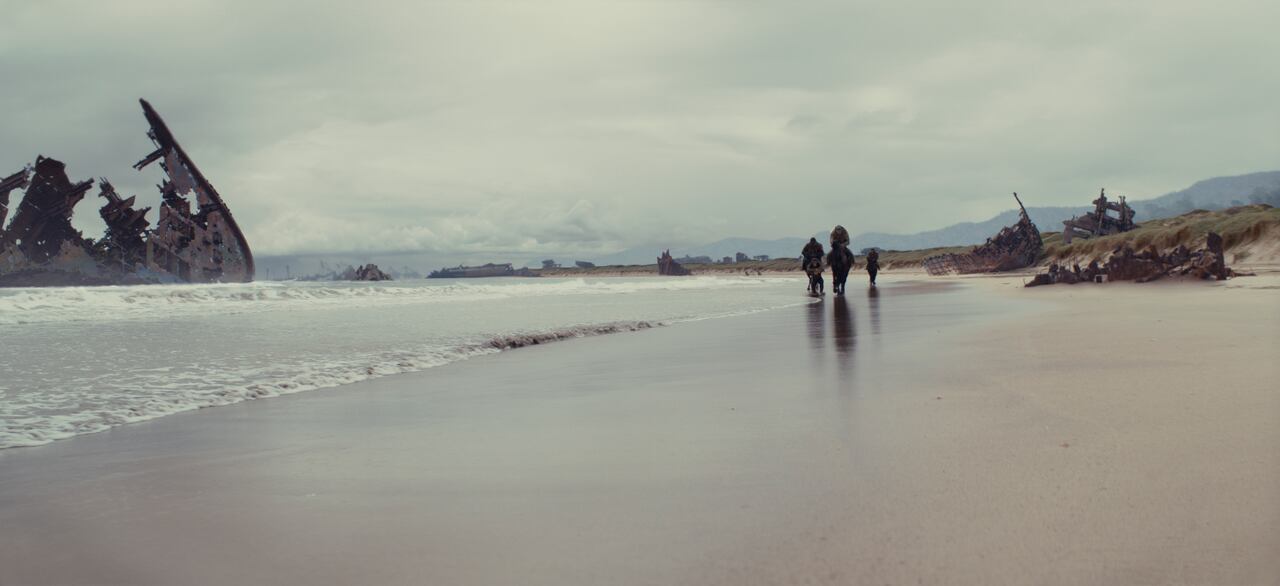 Una escena diciente en KINGDOM OF THE PLANET OF THE APES.