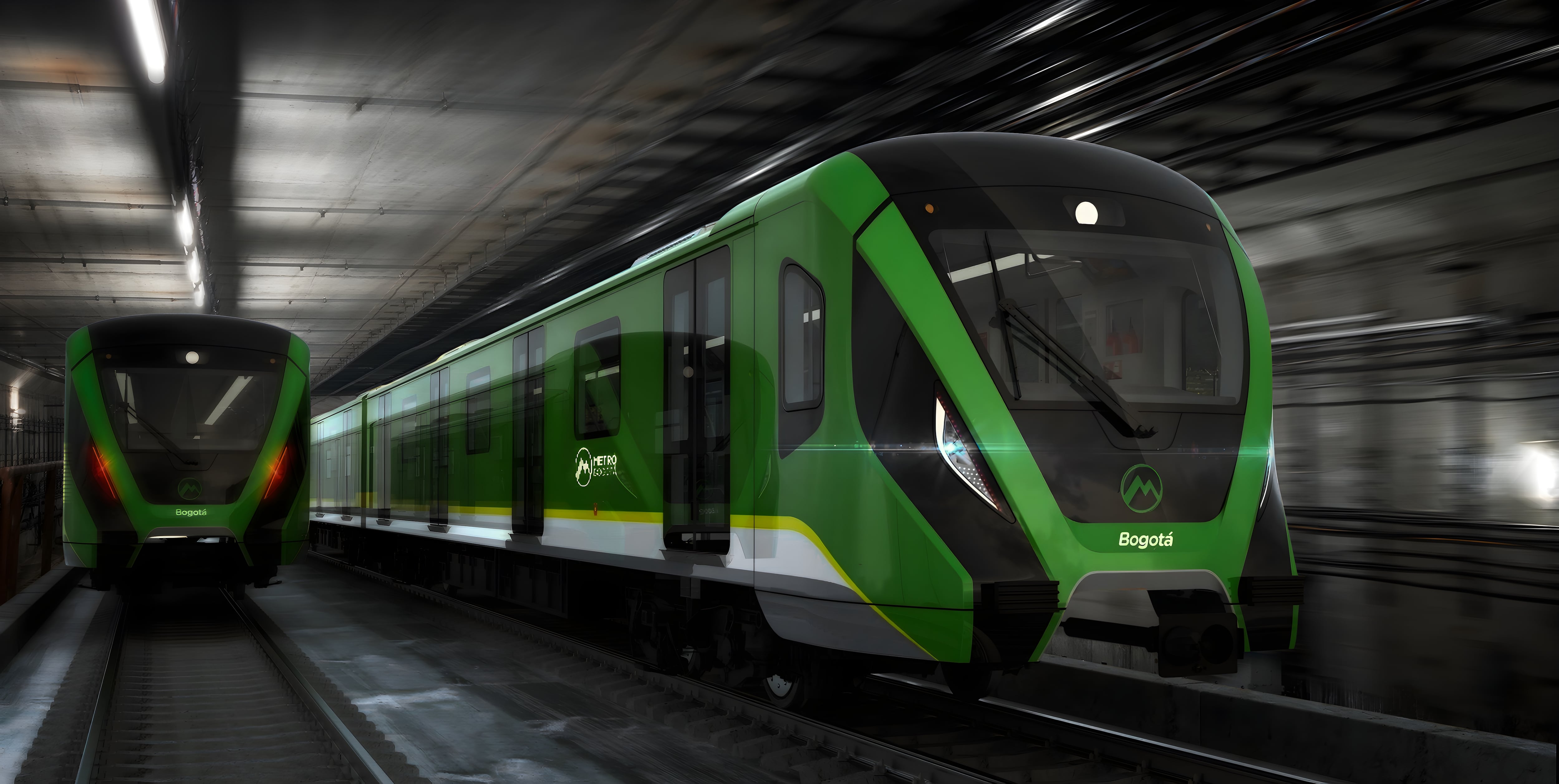 Render de la segunda línea del Metro de Bogotá.