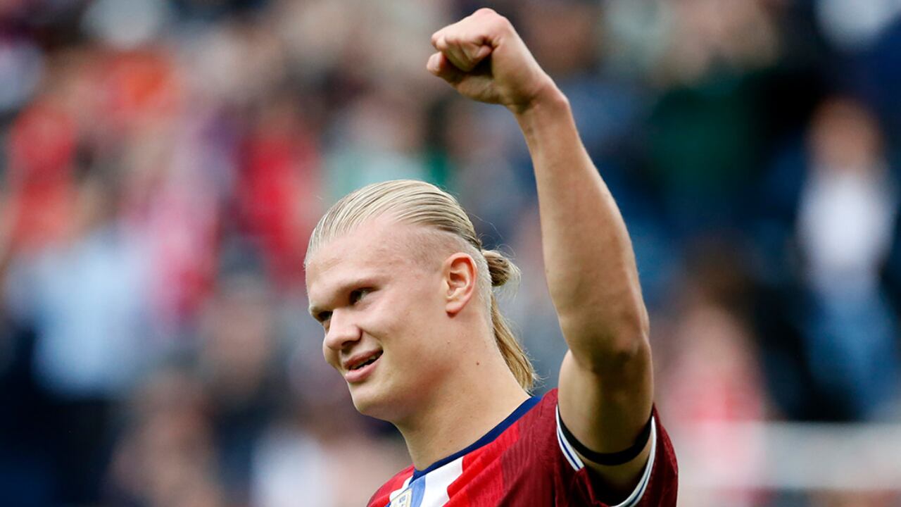Erling Haaland acrecienta su historia en la Selección de Noruega con registros de gol bastante altos