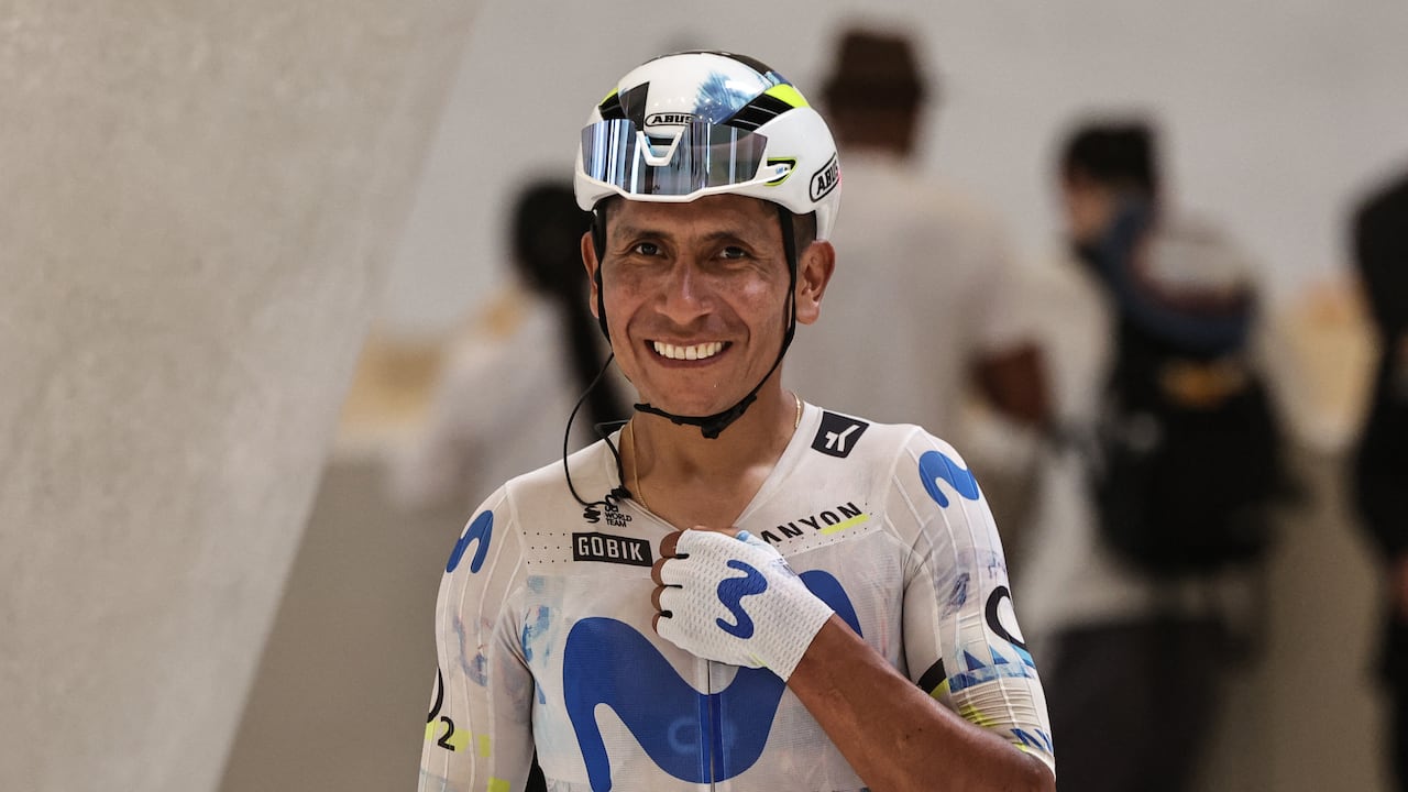Nairo Quintana, ciclista colombiano del Movistar Team.