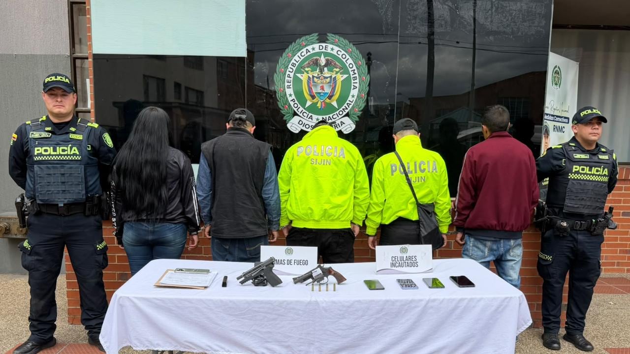 Captura de cinco individuos que se hacían pasar por agentes de la Sijín