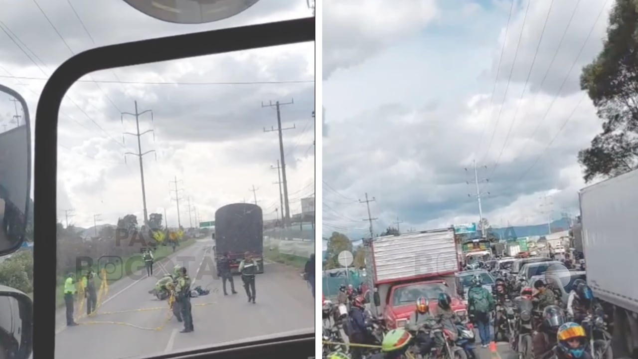 Accidente de tránsito con fatalidad en la vía Bogotá-Mosquera el viernes 16 de octubre