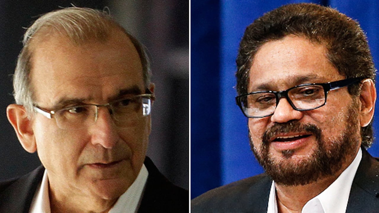 Humberto de la Calle e Iván Márquez.