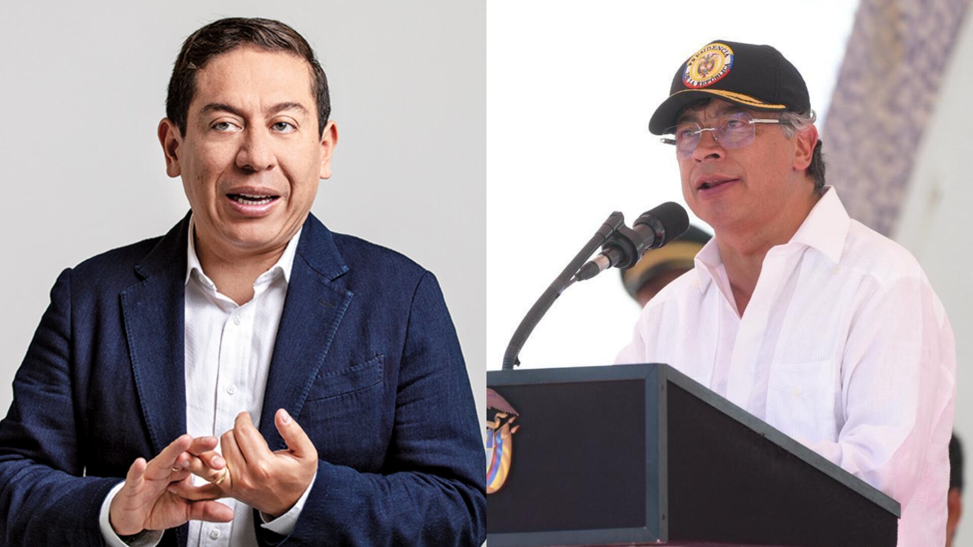 Carlos Amaya y Gustavo Petro.