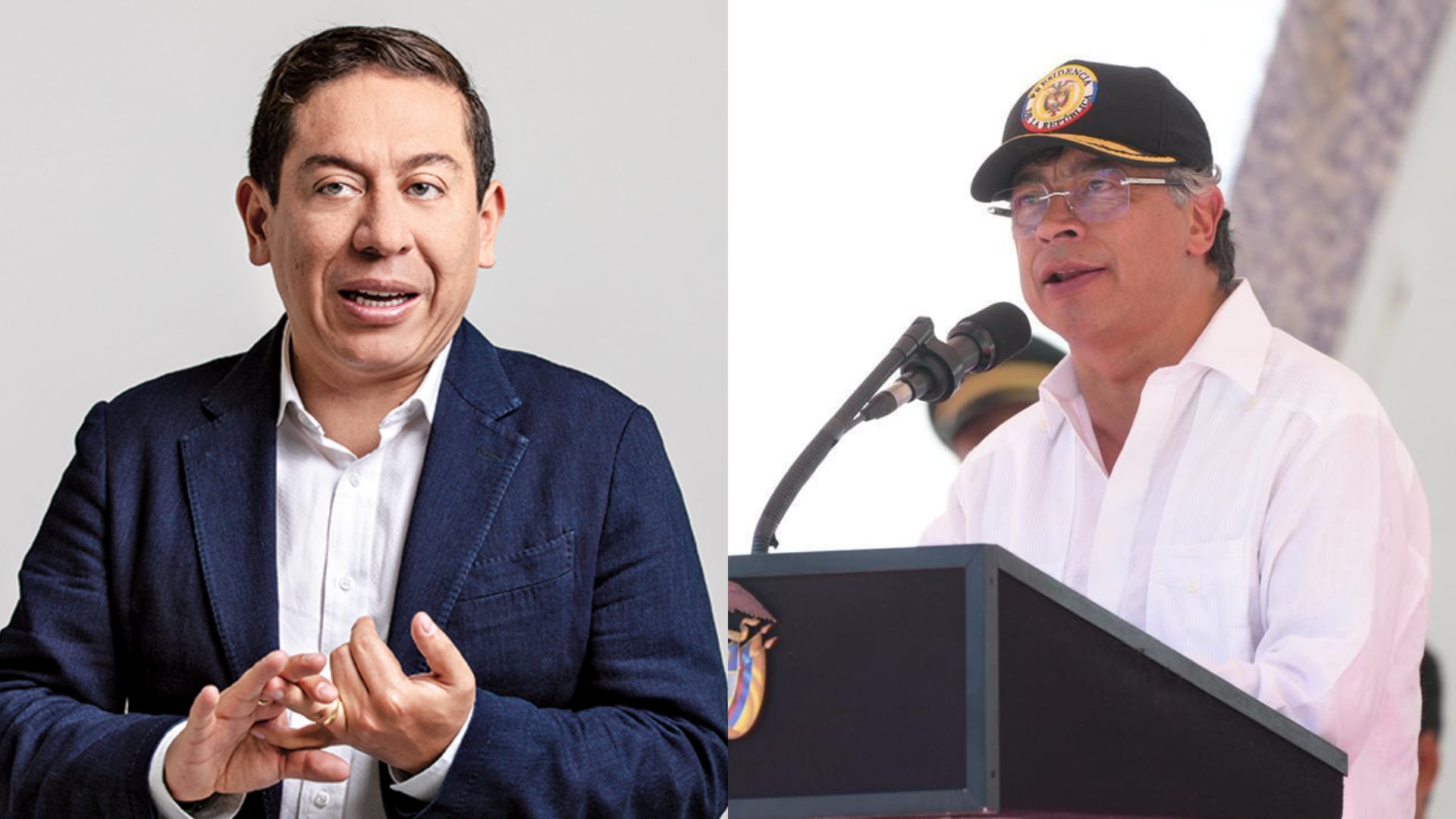 Carlos Amaya y Gustavo Petro.
