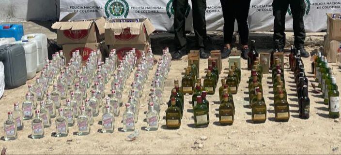 Las botellas de licor eran fabricadas de manera artesanal