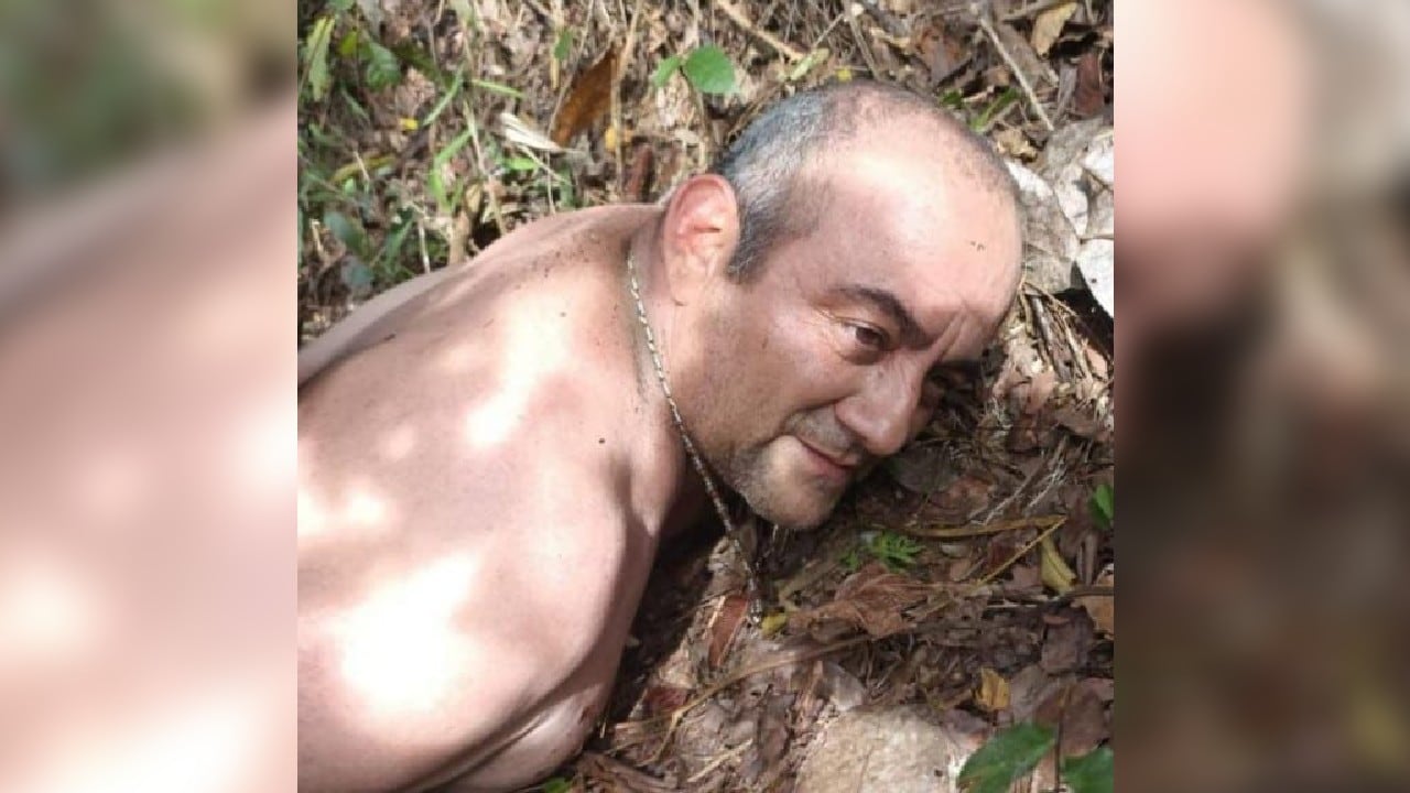 Alias Otoniel, minutos después de su captura.