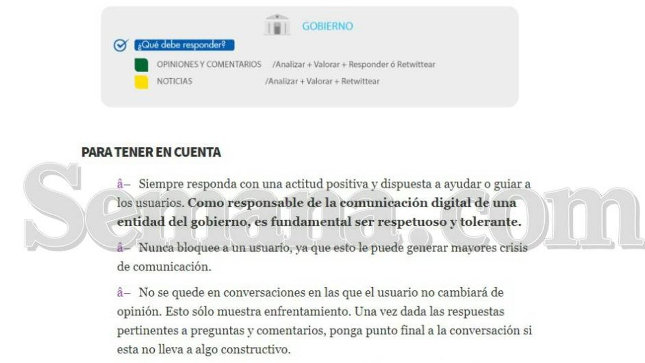 "es fundamental ser respetuosos" resalta el manual.