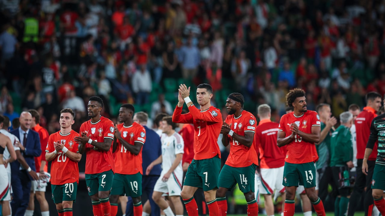 La Selección Portugal contra Hungría en las Eliminatorias UEFA.