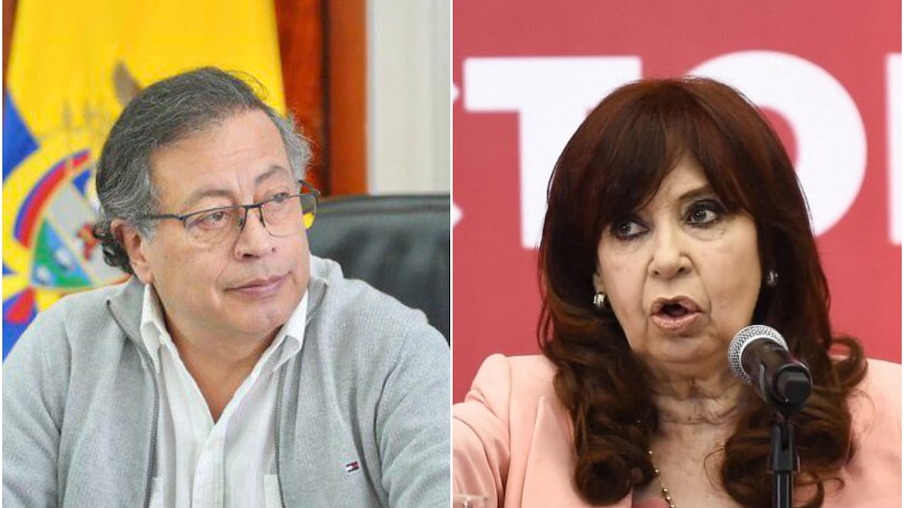 Gustavo Petro y Cristina Fernández de Kirchner.