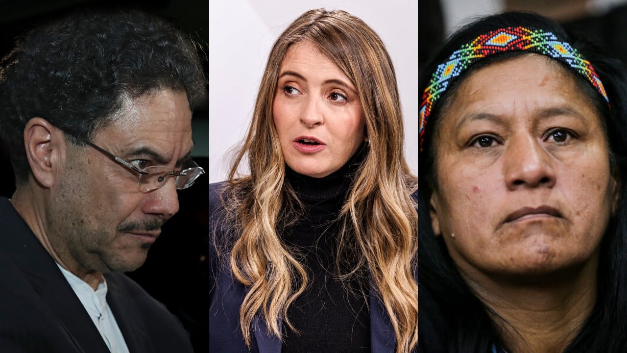 De izquierda a derecha: Iván Cepeda, Paloma Valencia y Aida Quilcué.