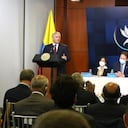 Acto en conmemoración de los 5 años de la firma del Acuerdo Final de Paz, Presidente Iván Duque, en la JEP