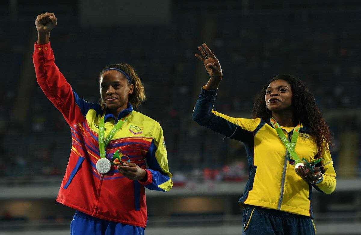 La venezolana Rojas le dio a su país un momento histórico también. Johannes EISELE / AFP