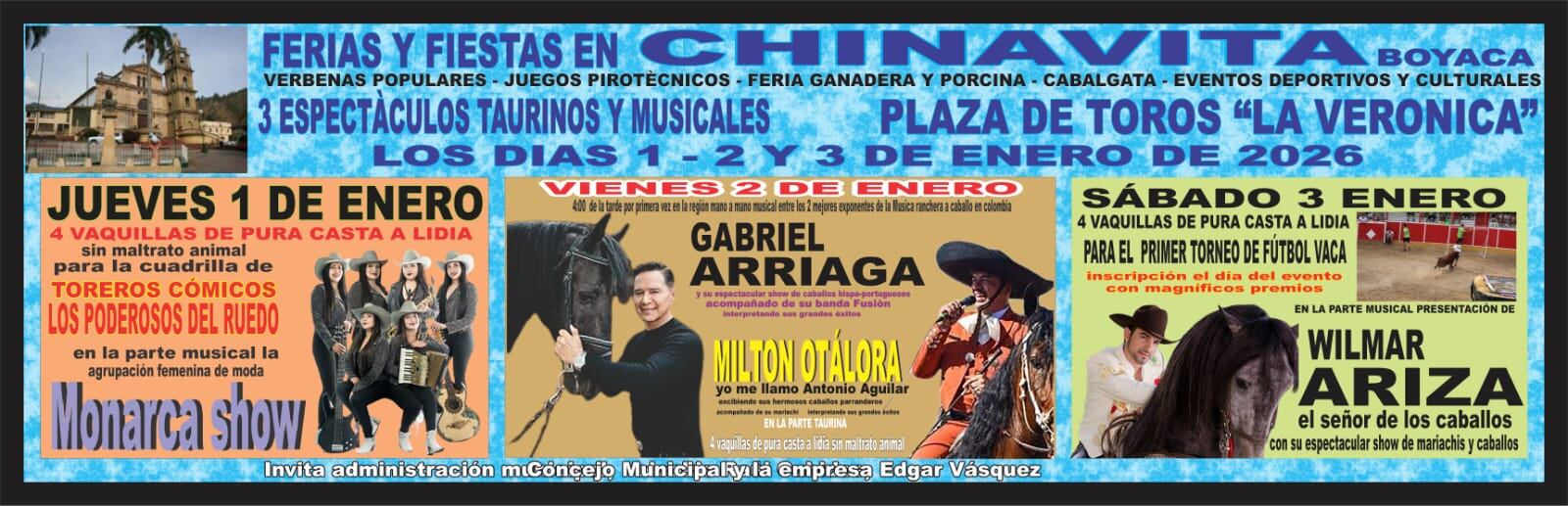 Programación ferias y fiestas - Chinavita.