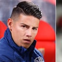 James Rodríguez e Íñigo Pérez, jugador y técnico del Rayo Vallecano