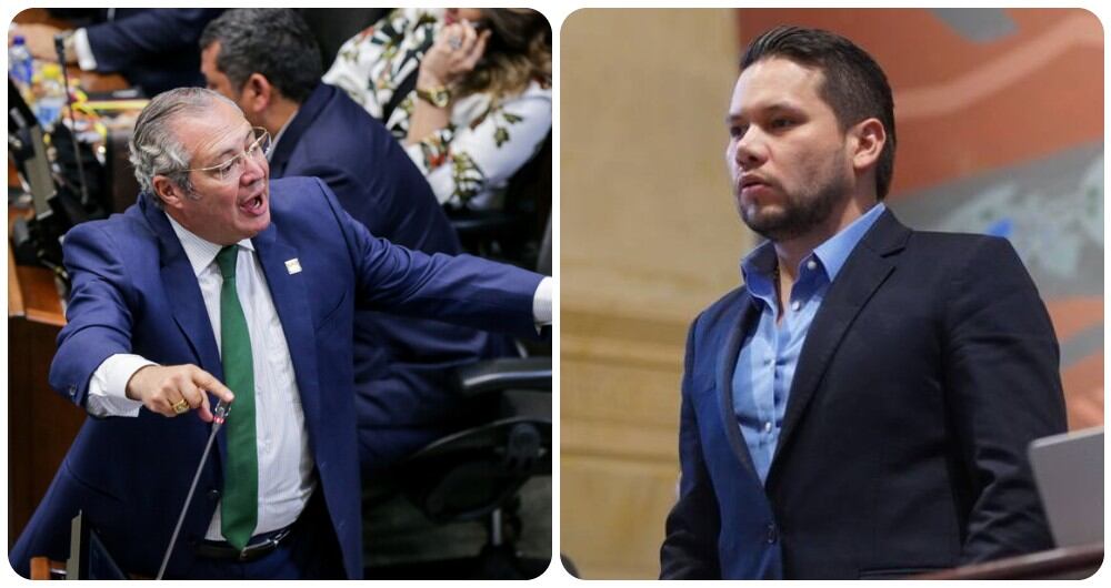 Iván Name (Presidente del Senado) y Andrés Calle (Presidente de la Cámara).