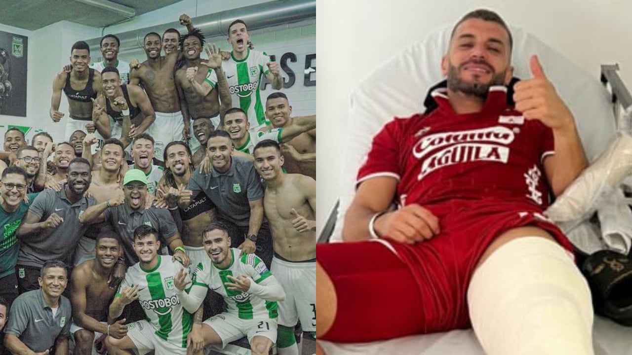 Atlético Nacional y Iago Falque. Foto: Oficial Atlético Nacional//Instagram @iagofalque10