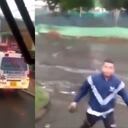 El hombre se bajó de la ambulancia para amenazar al conductor del MIO