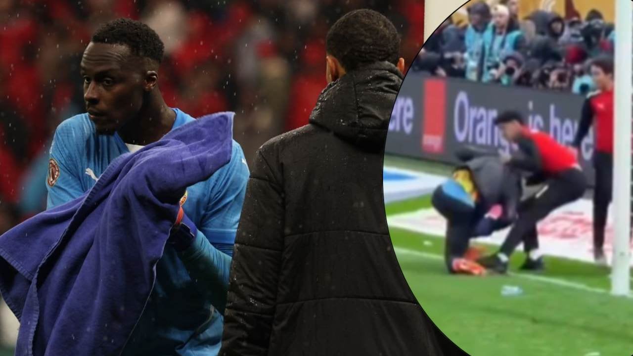 Yehvan Diouf es atacado por recogepelotas de Marruecos en plena final de la Copa África.