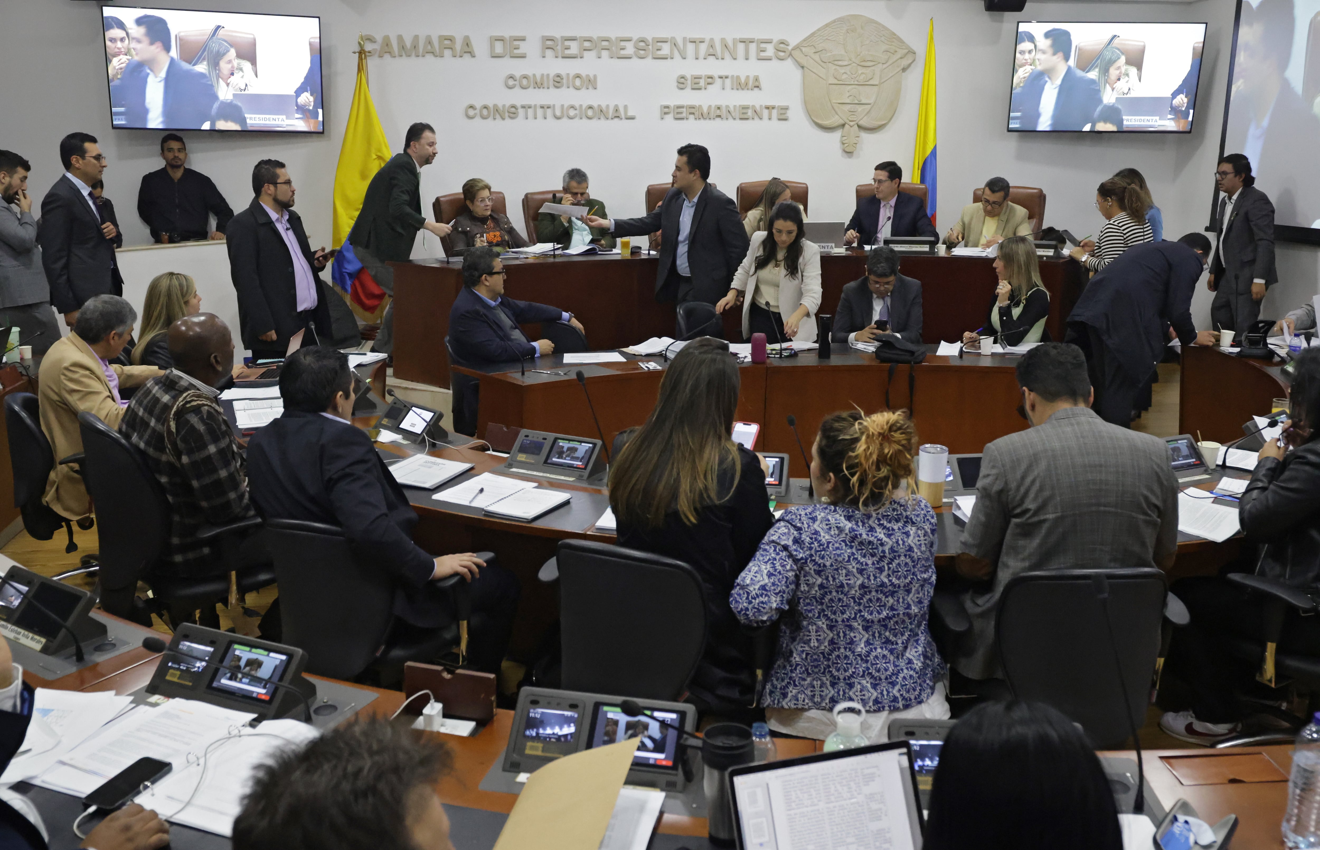 Comisión Séptima de la Cámara de Representantes inició el trámite en tercer debate del proyecto de reforma pensional del Gobierno de Gustavo Petro
Bogota mayo 23 del 2024
Foto Guillermo Torres Reina / Semana