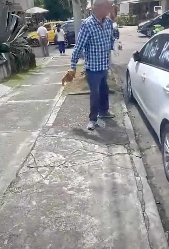 Según la mujer el hombre dijo que no responderá por los actos.