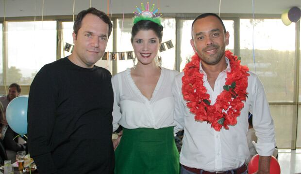 Elliot Minski, Andrea Nocetti y Julio Collins.