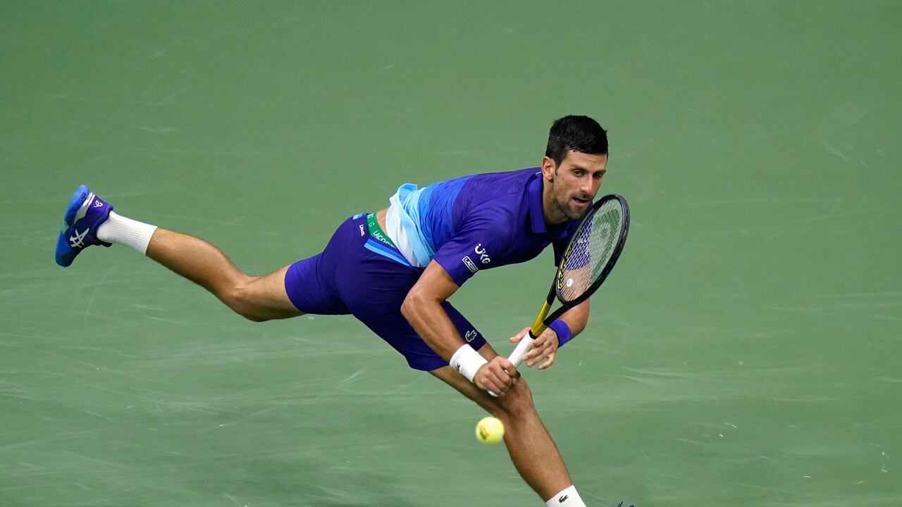 Novak Djokovic en el Abierto de Estados Unidos.