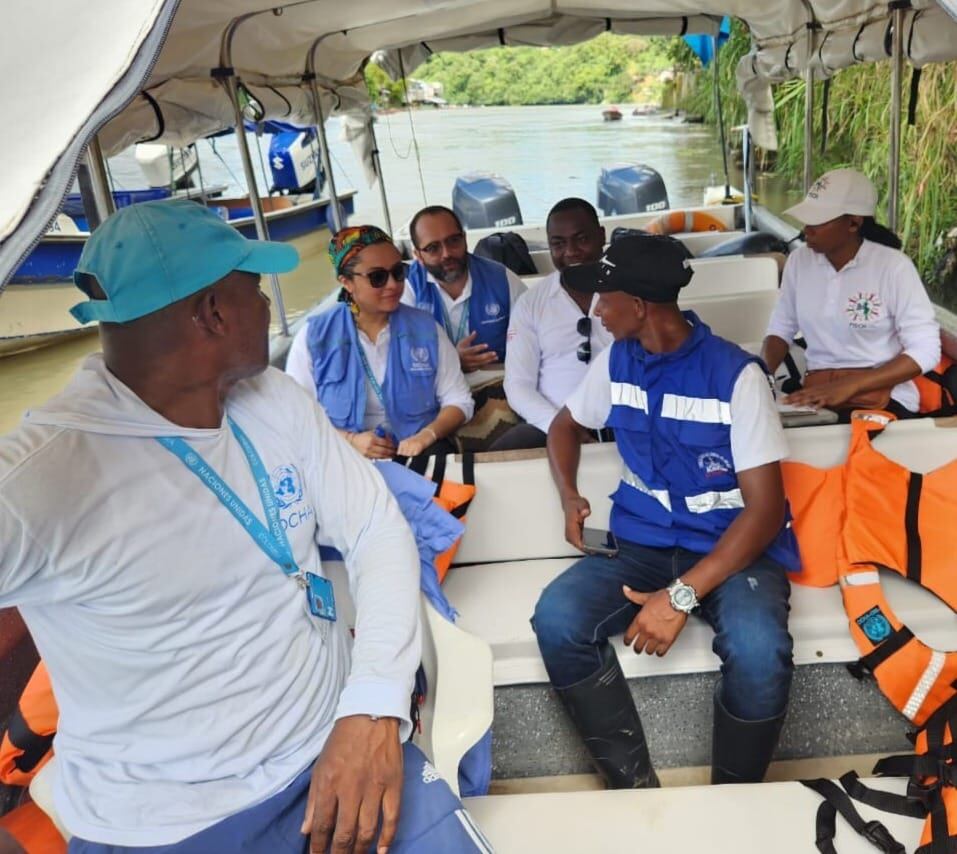 ONU con comunidades del río San Juan, Cajón y Sipí.  Situación de crisis humanitaria.