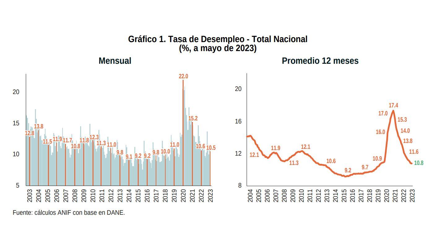 Reporte desempleo Anif (junio)