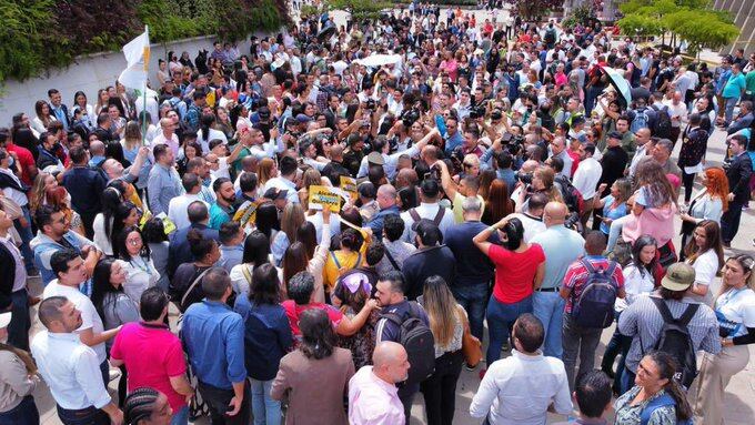 Daniel Quintero Calle, alcalde de Medellín, a su regreso al cargo