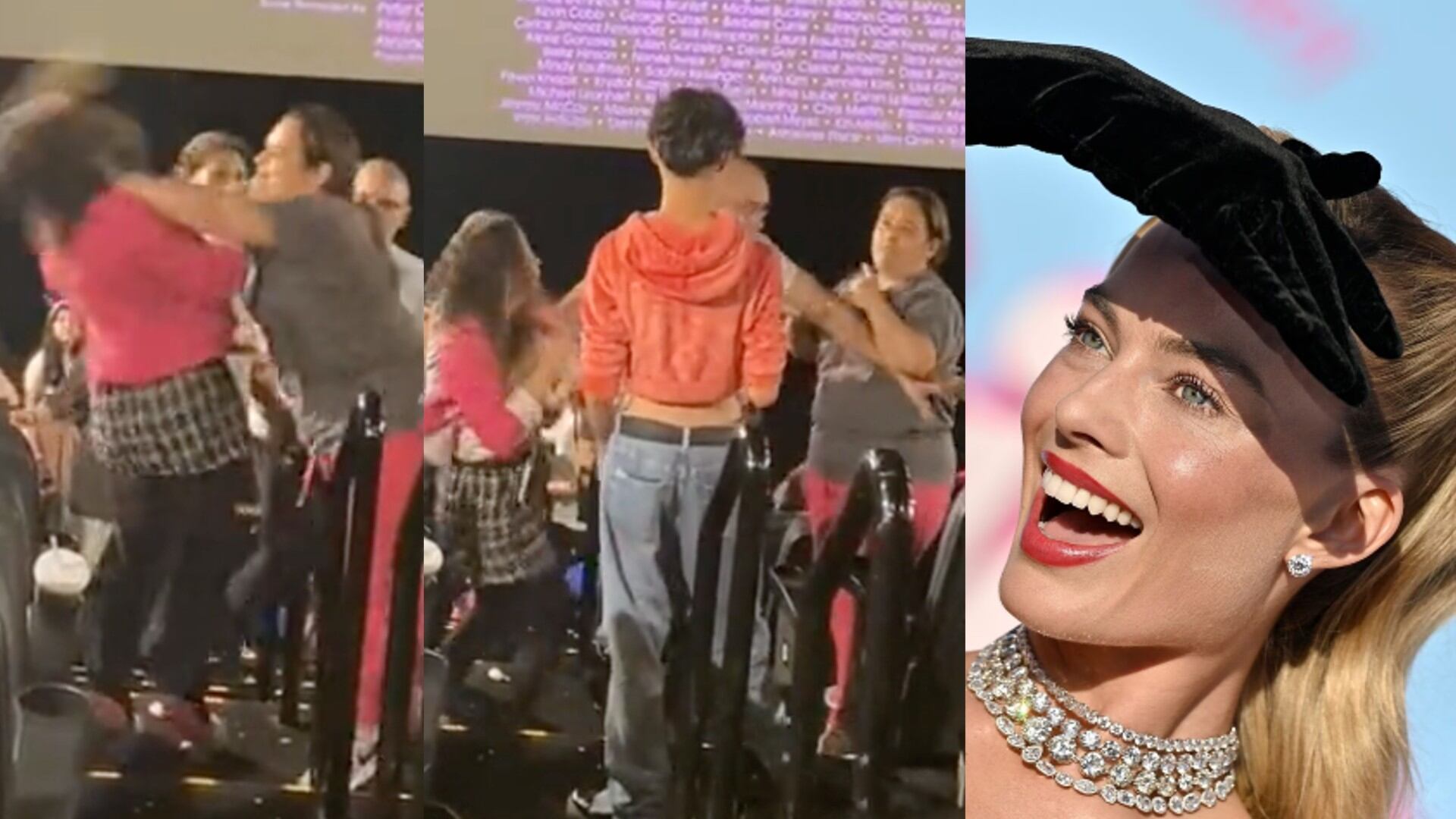 La función terminó con una pelea entre dos mujeres.