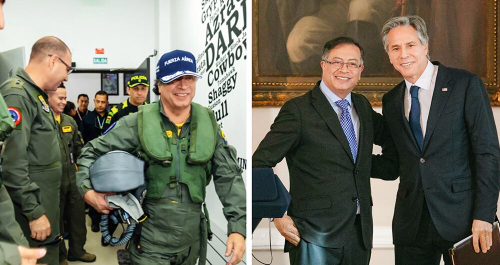  La relación del presidente Petro con las Fuerzas Militares y con Estados Unidos no ha estado exenta de polémica, pero actualmente se maneja en buenos términos.