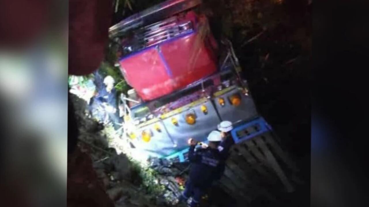 Accidente de bus escalera en Urrao, Antioquia.