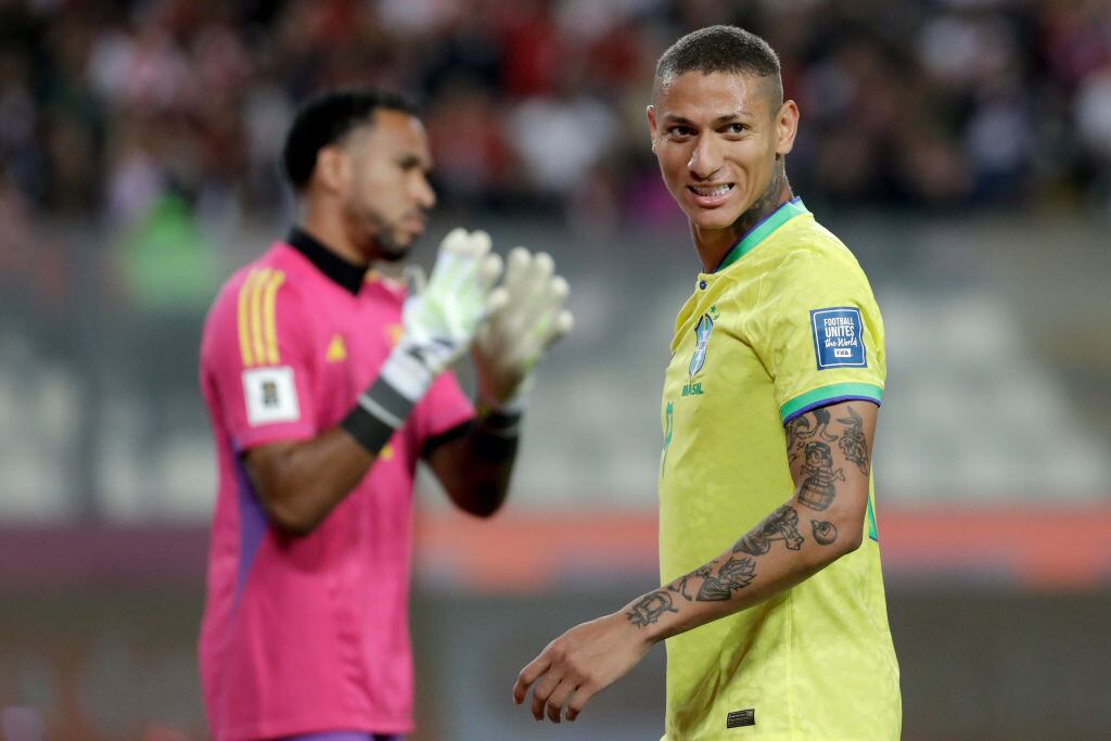 Richarlison con la Selección Brasil.