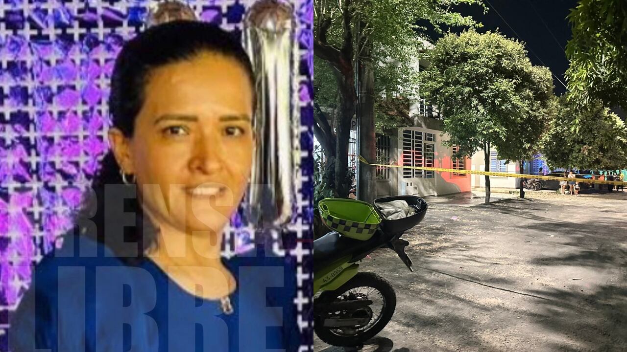 La mujer fue asesinada justo en la entrada de su casa.