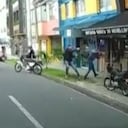 Hombre en medio de disparos, no se dejó robar en Medellín.