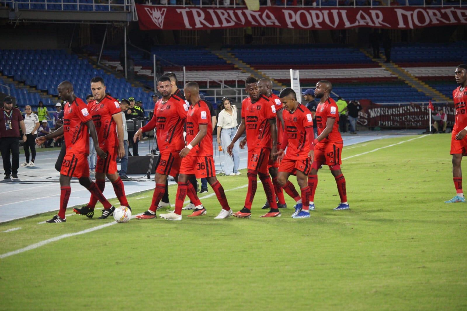 Imagen del partido entre América de Cali y Millonarios por la quinta fecha de los cuadrangulares semifinales del segundo semestre de la Liga colombiana 2023.