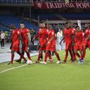 Imagen del partido entre América de Cali y Millonarios por la quinta fecha de los cuadrangulares semifinales del segundo semestre de la Liga colombiana 2023.