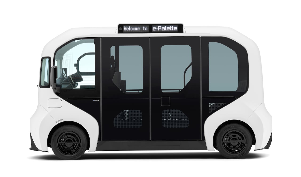 Toyota e-Palette es el nuevo vehículo de la firma japonesa con el que avanza en ofrecer conducción autónoma.